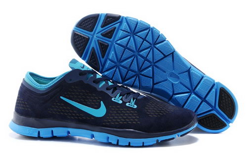 Nike Free 5.0 Tr Fit 3 Mens Shoes Dark Blue Sky Blue New China